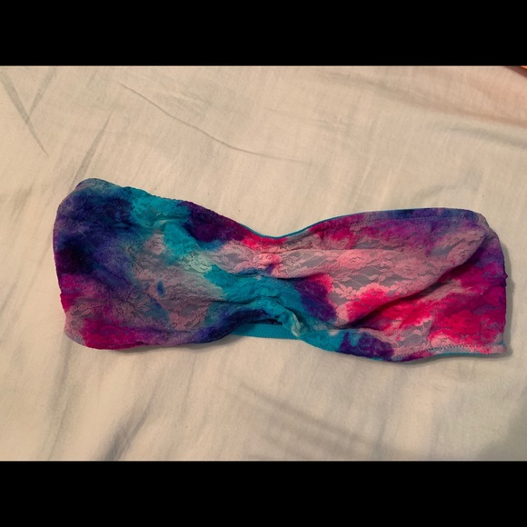 PINK Victoria's Secret Other - Victoria’s Secret PINK Tie Dye Lace Bandeau